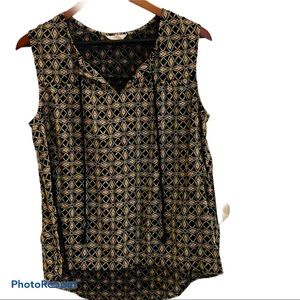 Caslon Tassel Tie Tank, Sleeveless Blouse NWT